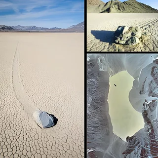 وادي الموت - صخور تتحرك من تلقاء نفسها