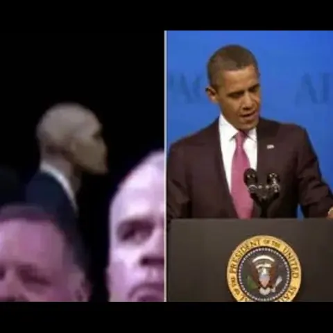 حقيقة لقطة الكائن المتحول خلال خطاب أوباما