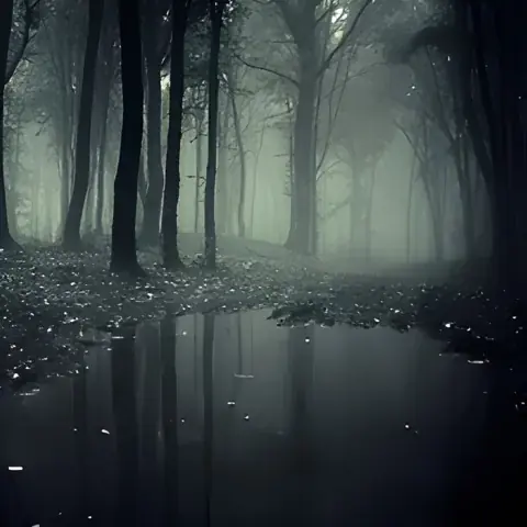 غابة مسكونة بالضباب