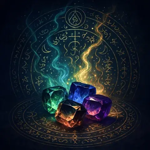 خصائص سحرية  في الأحجار الكريمة
