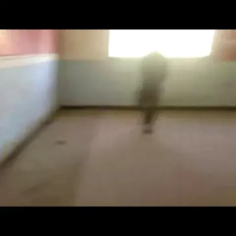 لقطة من فيديو تظهر شبح بدون رأس في مدرسة مهجورة في الكويت