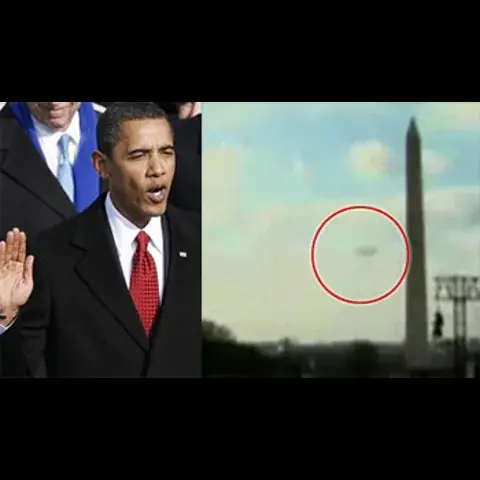 لاحظ الجسم الطائر المجهول بالقرب من المسلة في العاصمة واشنطن