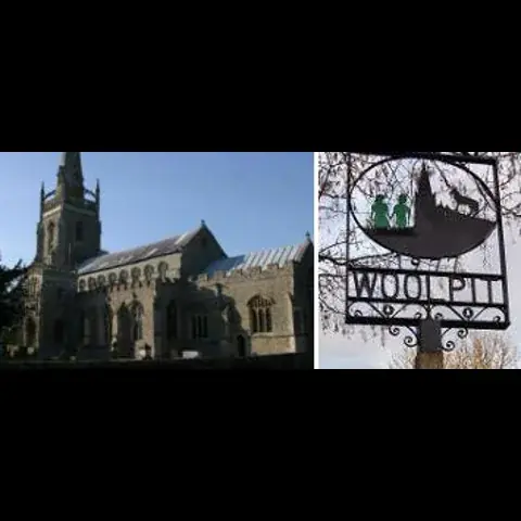 مشهد من كنيسة سان ماري في وولبيت ولافتة وولبيت