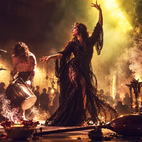 Lilith invoked in erotic dance performance in Berlin