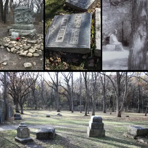 شبح الفتاة الجالسة على القبر