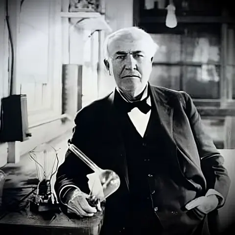 أديسون في معمله