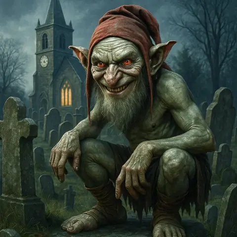 عفريت المقبرة المشاغب من الفلكلور الانجليزي