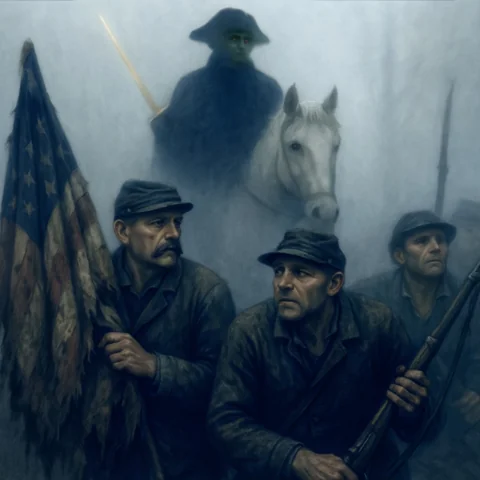 شبح جورج واشنطن في معركة غيتيسبيرغ