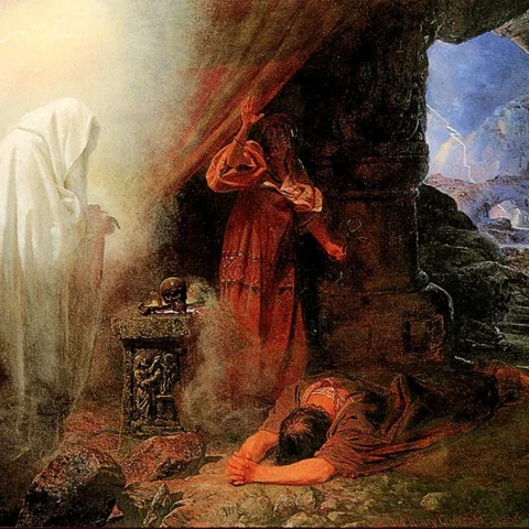 ساحرة الإندور - عمل فني - استحضار روح صموئيل