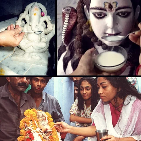 هل تشرب أصنام الهندوس الحليب حقاً ؟