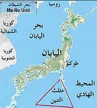 موقع مثلث التنين على الخريطة